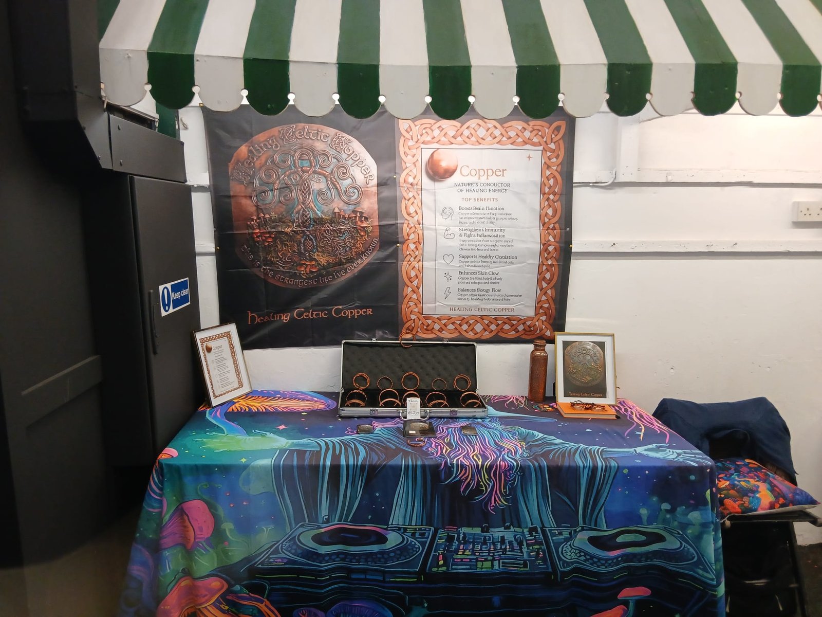 The Healing Celtic Copper market stall